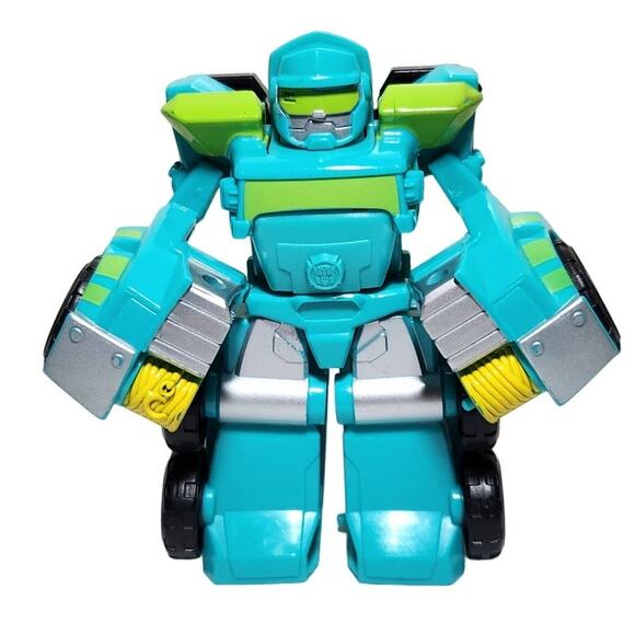 Transformers Playskool Rescue Bots Hoist The Toy Bot Flat Bed Truck Pre-owned - Picture 1 of 8